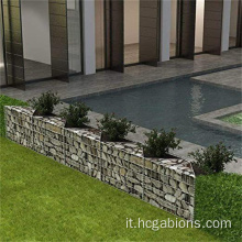 Galvanizzato, galfan, scatola di gabion saldata rivestita in zinco